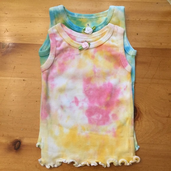 Hand dyed tank top set - Picture 2 of 4